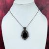 Black Onyx Pendant Genuine Gemstone Jewelry Copper Wire Wrapped Handmade Pendant