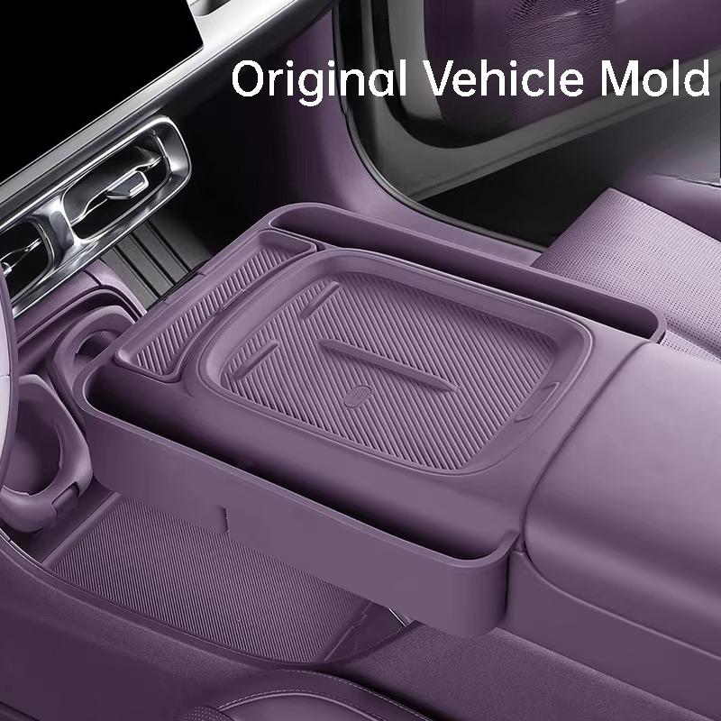 For Leapmotor B10 B01 Lafa 5 Car Wireless Charger Silicone Cover Scratch-resistant Protective Pad Interior Accessories