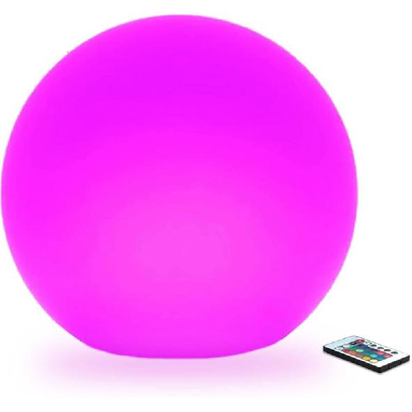 LED Glowing Ball Light, 8-Inch Cordless 16 Color Changing and 4 Light Modes Kids Night Light, Rechargeable & Dimmable Mood Lamp with Remote Control,