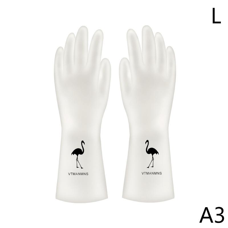 Egyszerű stílusú háztartási mosogatókesztyűk női mosóruhák vízálló gumikesztyűk vékony háztartási kefe tál Latex kesztyűk