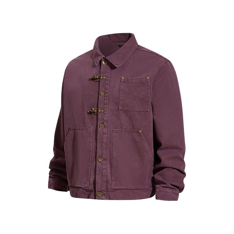 Vintage American Style Barn Jacket With Lobster Clasp Oversized Cotton Canvas Workwear Men Women Fall Winter Clean Fit