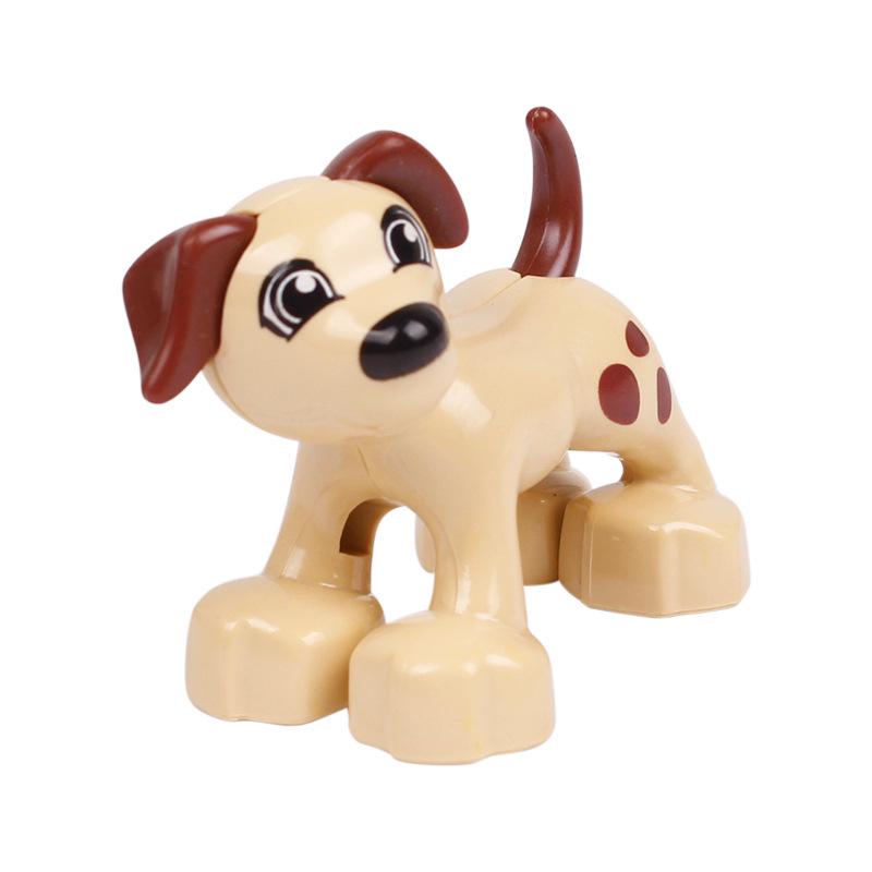 Children's Large Particle Animal Building Blocks Set - Puppy, Kitten, Butterfly, Cow, Poultry Toy Accessories