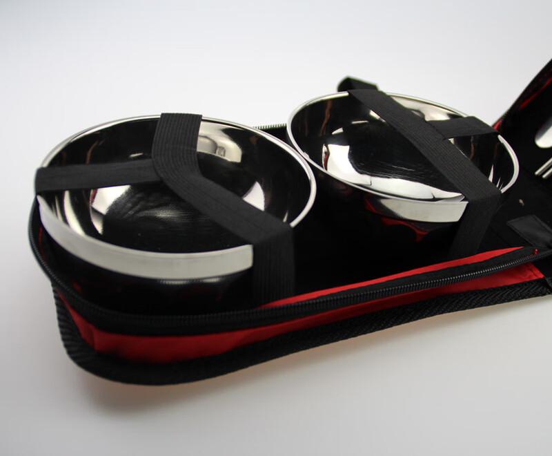 Portable Folding Stainless Steel Camping Tableware Set