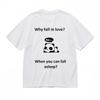 Men's Trend Breathable Classic T-Shirt  Cute Red Ear Panda Graphic Tee
