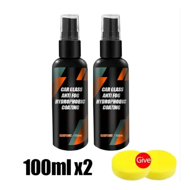 New100ml Motorcycle Car Water Repellent Spray Anti Coating For Glass Hydrophobic Anti-rain Liquid Windshield Mirror Clean Stains