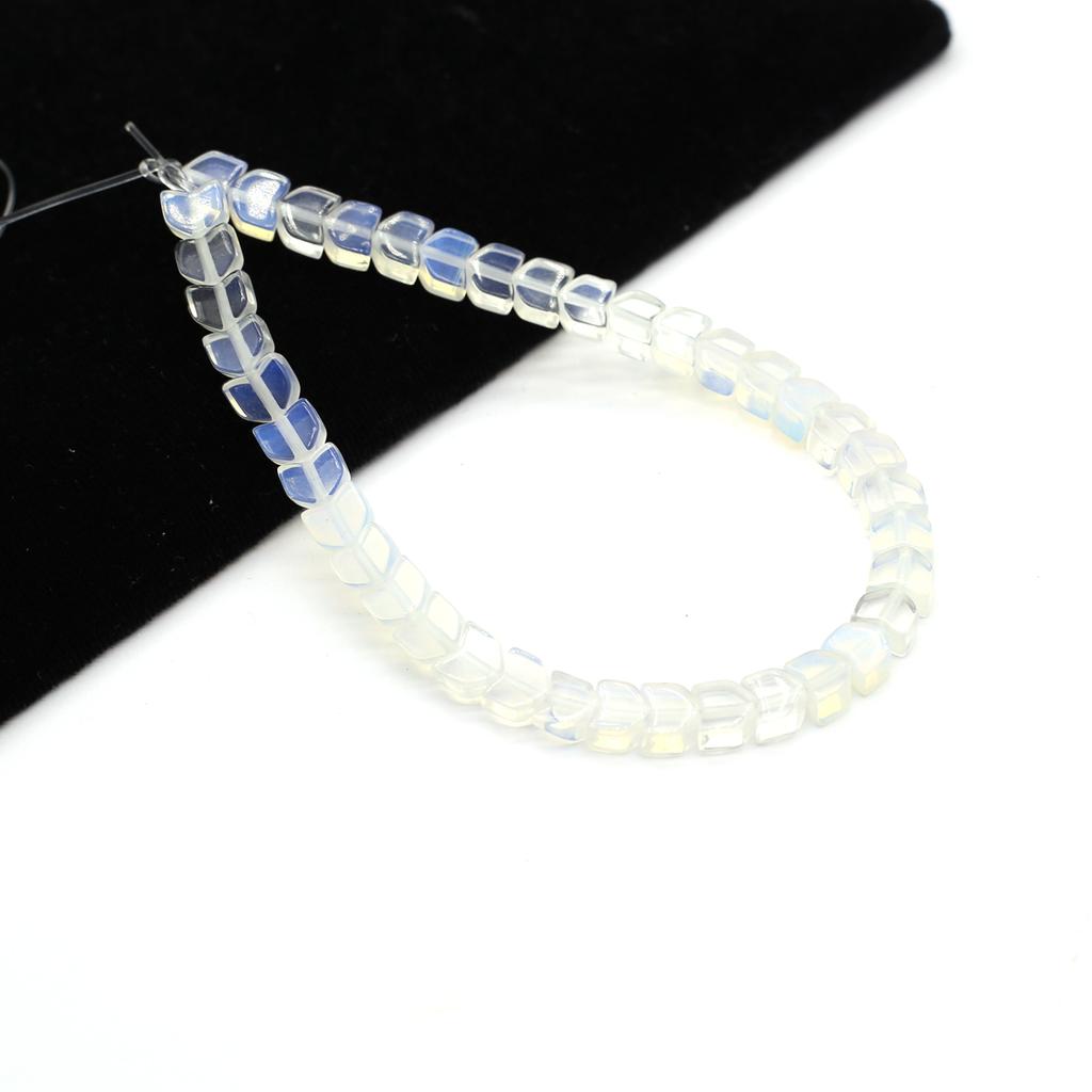 1String, Small Bullet Shape Crystal Beads, Fashion Yellow Jade Sodalite Gemstone Beads for Jewelry Making DIY Necklace Christmas Crafts 38cm