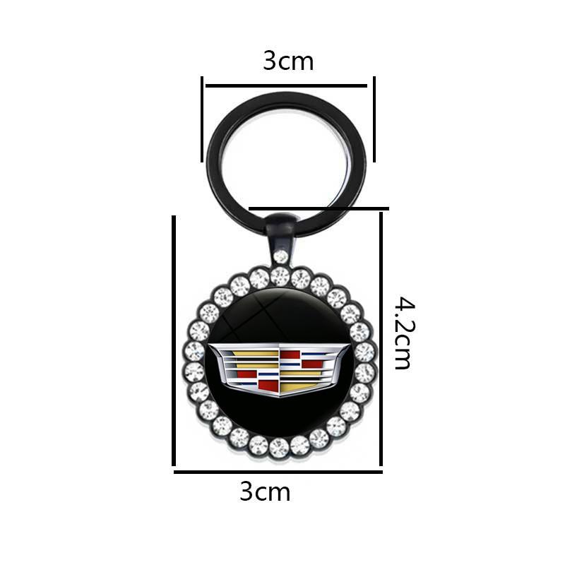 Für Cadillac ATS BLS CT4 CT5 CT6 CTS ESCALADE SLR SRX STS XT4 XT5 XT6 XTS Mode Auto Emblem Schlüsselanhänger Legierung Schlüsselring Zubehör
