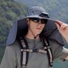 Outdoor Mountaineering Fishing Sun Hat With Large Solar Fan