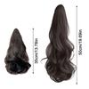 Syntetyczna Peruka z Dużymi Falami Krótki Kucyk Kręcony Dla Dziewczynki Przedłużenia Kucyk Doczepiany Klips Przedłużanie Włosów Faliste Kręcone Kucyk 35-50cm