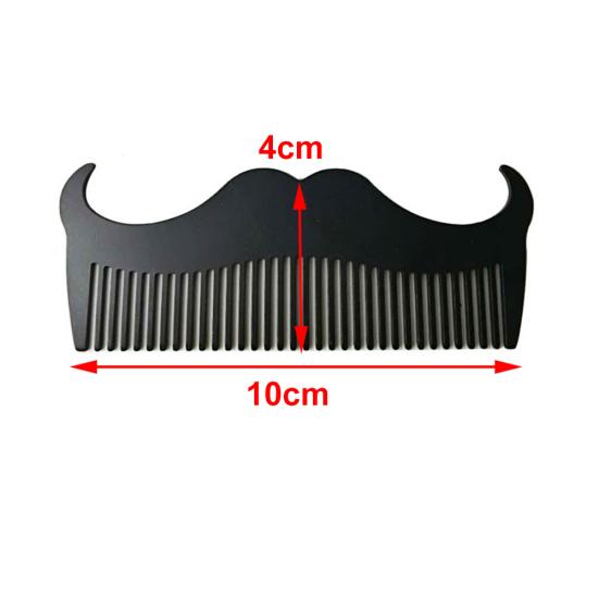 Goat Mustache Shape Stainless Steel Beard Comb Men Grooming Shaping Styling Tool