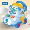Baby Early Education Cartoon Bear Phone With Motorized Steering Wheel For Toddler Learning And Play