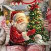 Christmas Santa Cushion Cover Decorative Pillow Cover Throw Pillow Case Home Decor Christmas Decor For Home Sofa Pillowcase
