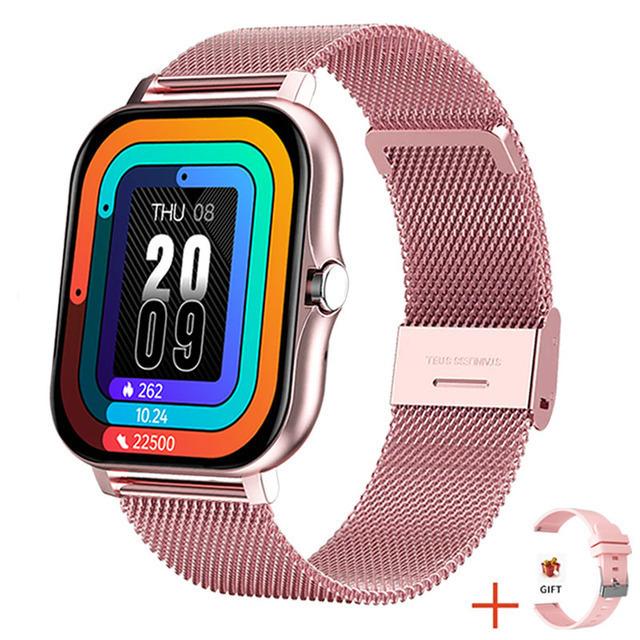 Nuovo Braccialetto Smart Watch Pedometro Monitoraggio Frequenza Cardiaca Chiamata Bluetooth Schermo Touch 1,69 pollici Smart Watch Per Uomo Donna Orologio
