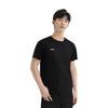 Li Ning Sports Lifestyle Series Solid Color Round Neck Comfortable Versatile Breathable Short Sleeve T-Shirt Men T-Shirts Black ATSU873-1