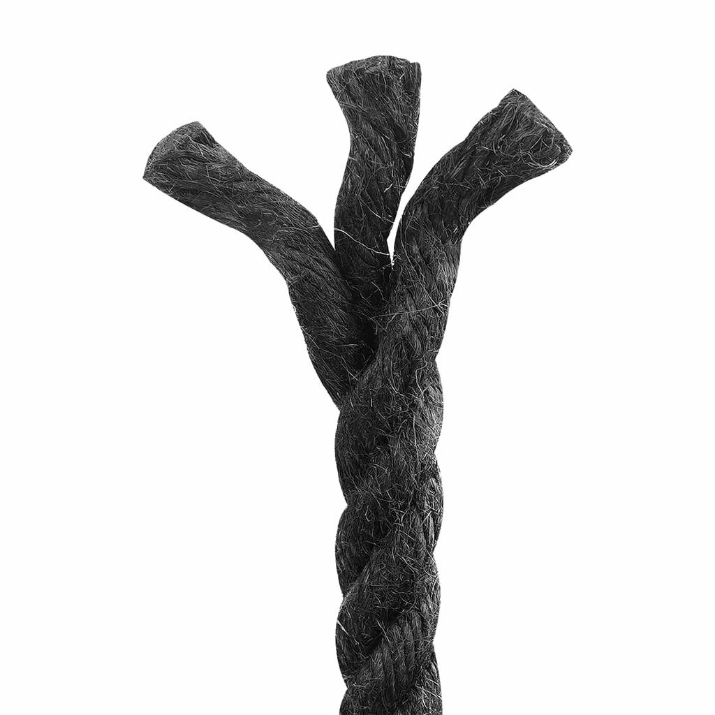 Jute Rope 10 Mm Black 100percent Tossa Jute
