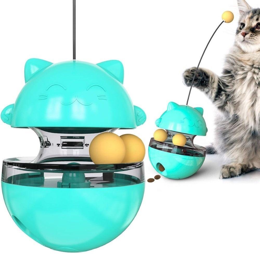 Treat Dispenser Leaking Food Ball Fun Training Cat Puzzle Feeder  for Relieve Boredom