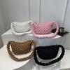Korean Version Pleated Cloud Bag 2025 New Casual Versatile Bubble Down Bag Large Capacity Commuter Messenger Bag Women