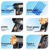 Turbo Jet Fan Electric Air Duster 4 Gears Adjustable Car Blowing Snow Cleaning Blower Tools 130000 RPM Portable Type-C Charging