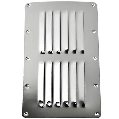 Rectangle Stamped Louvered Vent – 304 Stainless Steel, 9-1/8" X 4-1/2", Marine Grade Ventilation Cover For Boats, Yachts, Ships & Caravans