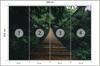 Photomural Suspension Bridge In A Forest Washable Fleece 368x254