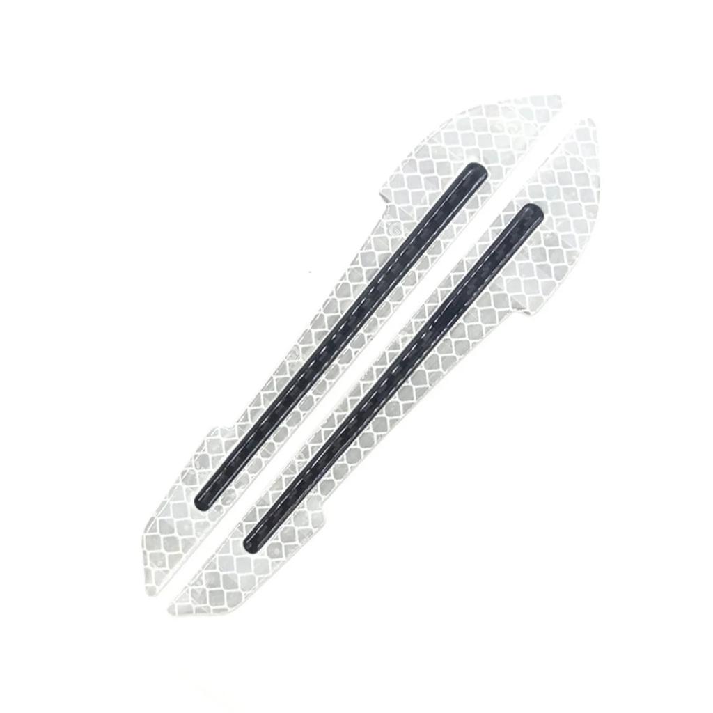 Car Reflective Stickers Door Edge Anti-collision Strips Fenders Glue Reflective Rearview Mirror Warning Stickers Body Scratches