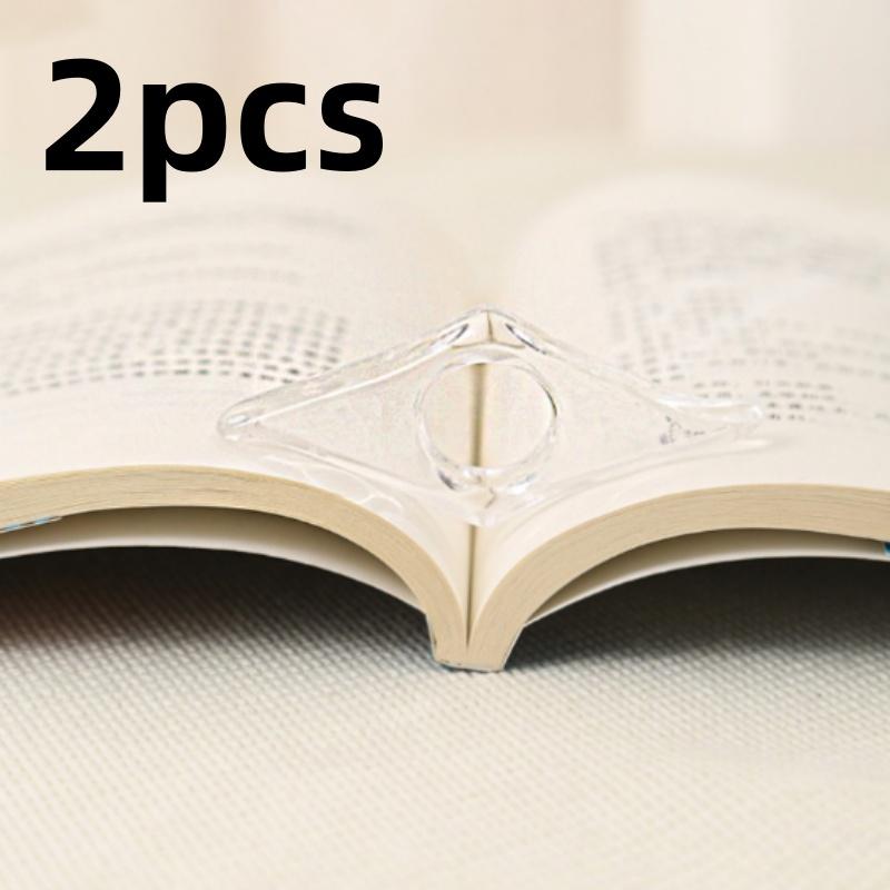 1/1pc Reading Acrylic Bookmark Portable Thumb Book Support Book Page Finger Support Holder Bookmarks Aids Student Book Spreader