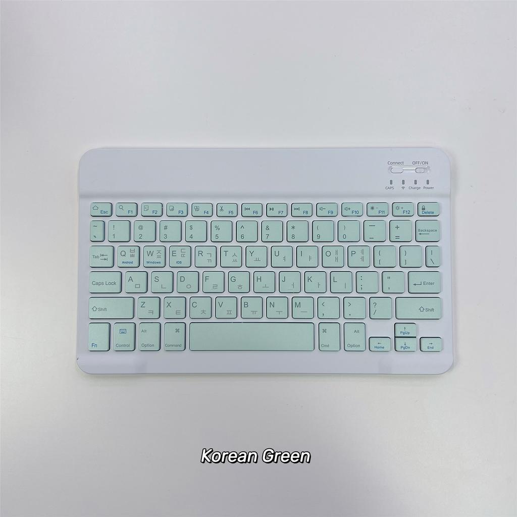 Koreanische Sprache Ultra-Schlanke Bluetooth-Tastatur Tragbar Mini Kabellos Wiederaufladbar für iPad Koreanisch