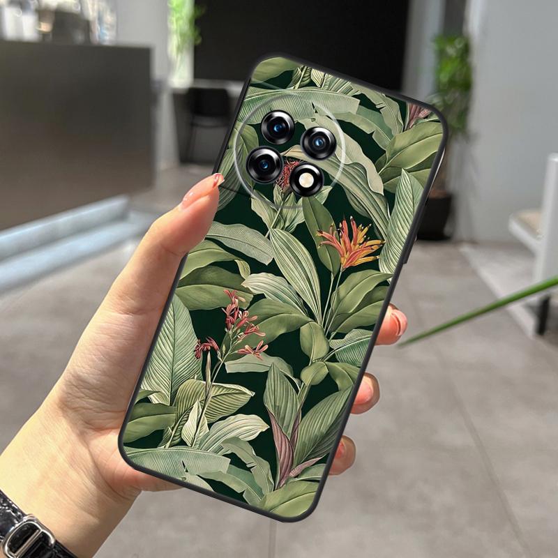 Retro Banana Leaf Plant Case For OnePlus Nord CE 5 2 3 4 Lite N30 N20 OnePlus 15 13 12 11 9 10 Pro 10T 13R 15R Cover