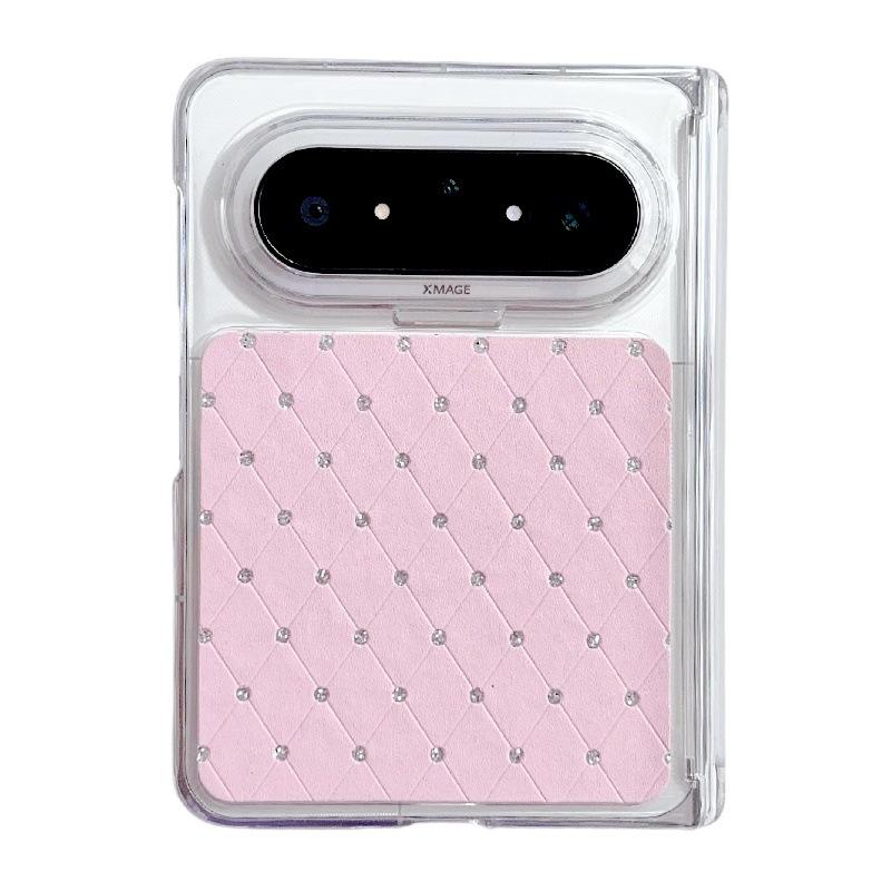 

Stylish Diamond Luxury Huawei Pura X Max Drop-Proof Foldable Phone Case - Scratch-Resistant PC Cover Huawei Pura X Max рожевий