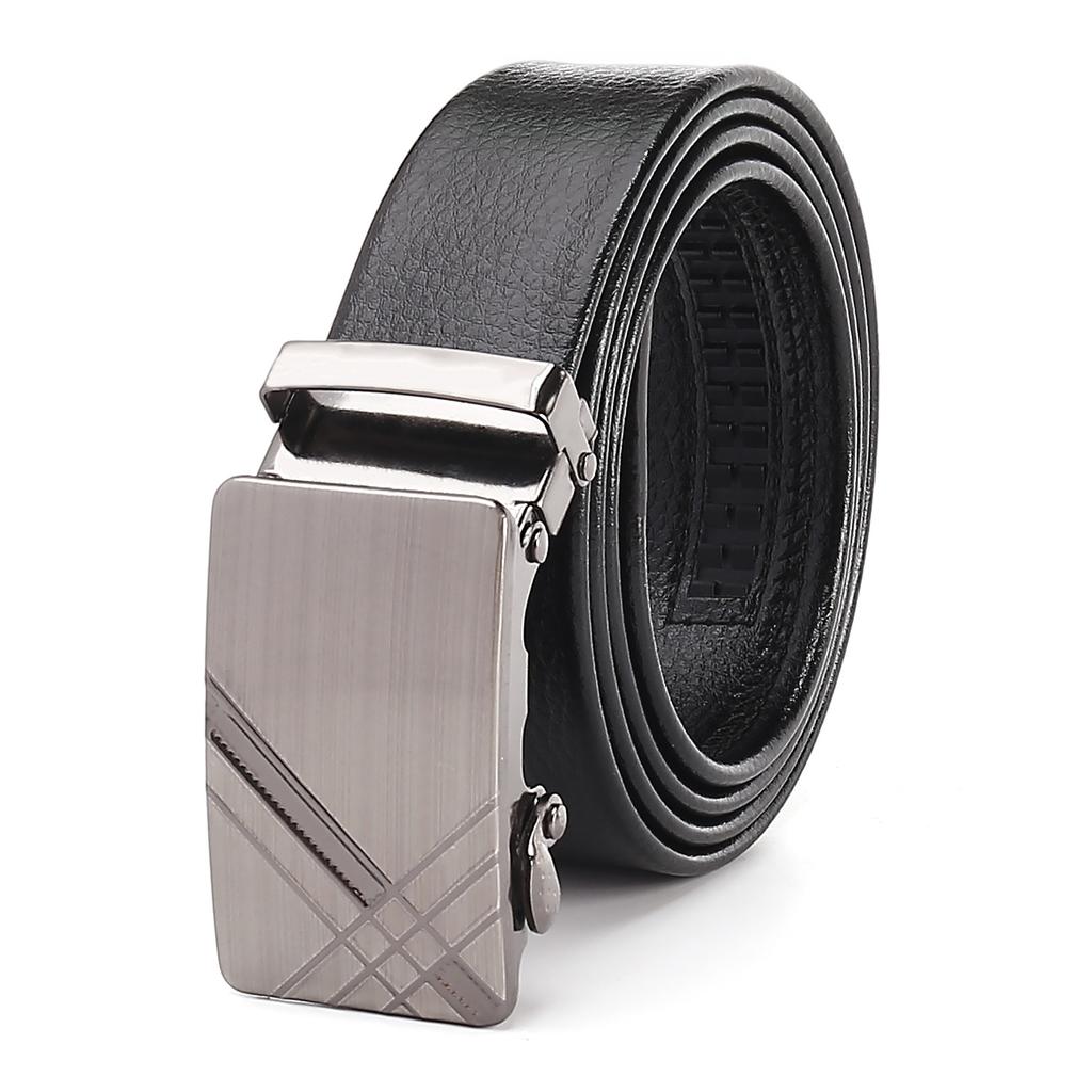 Cintura da Uomo Automatica con Fibbia Business - Bordo Rivestito in TPU, Cintura Elegante Premium per Abbigliamento Formale