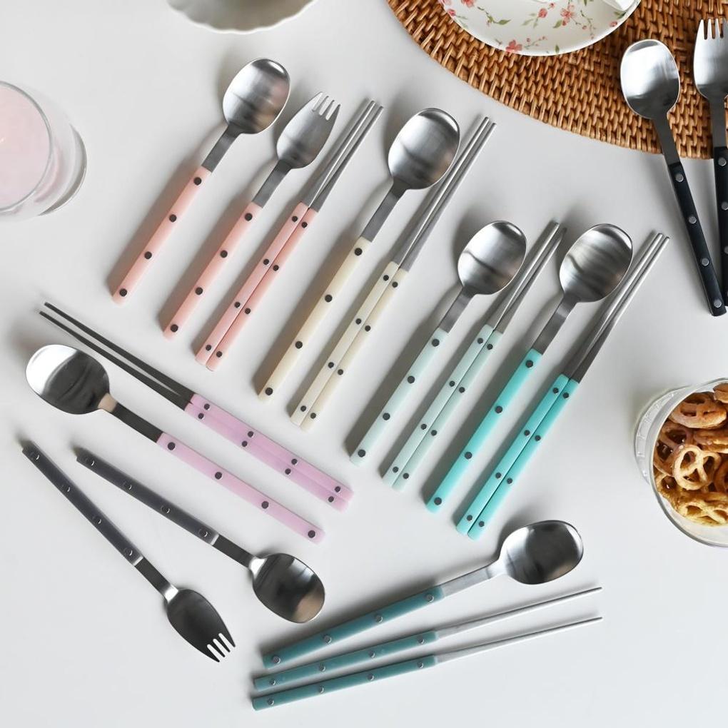 Berchia Children's Adult Spoon, Chopsticks, Fork, Kids Cutlery Set