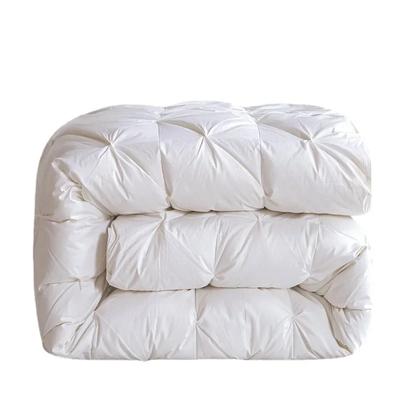 Edredom de plumas com temperatura controlada, edredom de plumas de ganso branco, edredom de algodão para uma pessoa com núcleo espesso para aquecimento e conforto