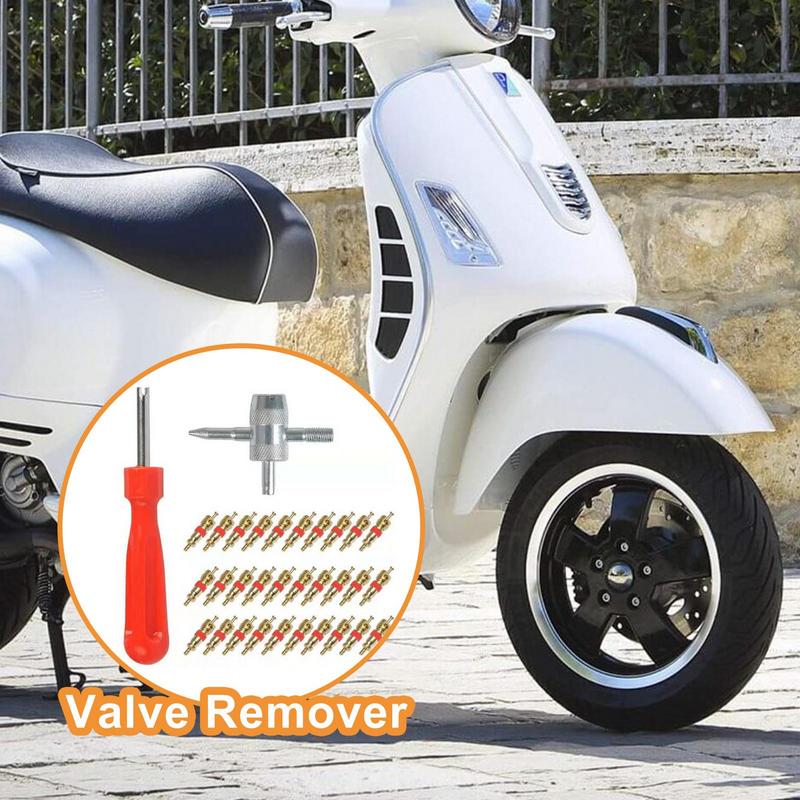 

Valve Stem Puller Installer Tool Tire Repair Valve Tool 30X Valve Cores Single Head Tire Repair Tool For Cars