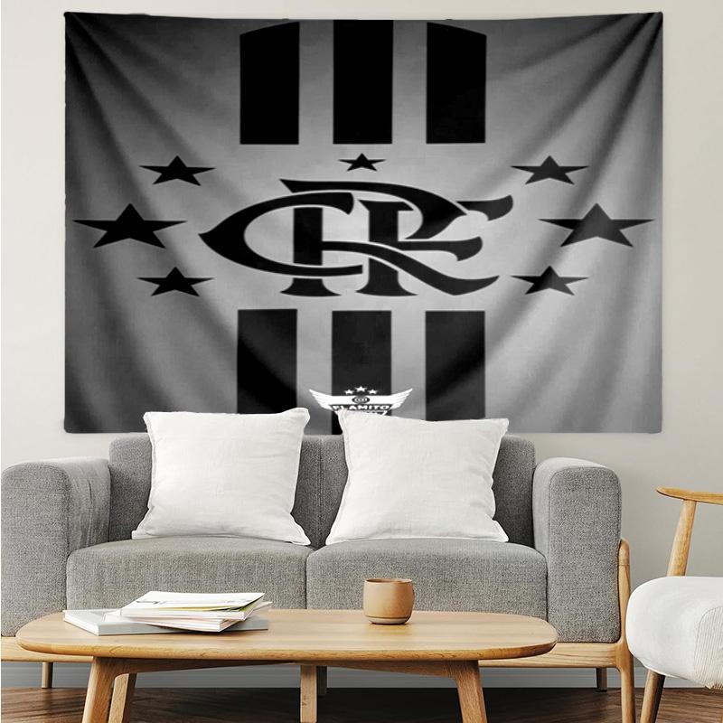 Flumi-nense Crest Wings Printed Printed Tapestry, for Bedroom,Livingroom, dormitory, Large Wall Decor, Fabric Decor Fan Birthday Gifts