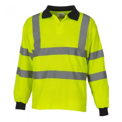 Yoko Mens High-Vis Long-Sleeved Polo Shirt