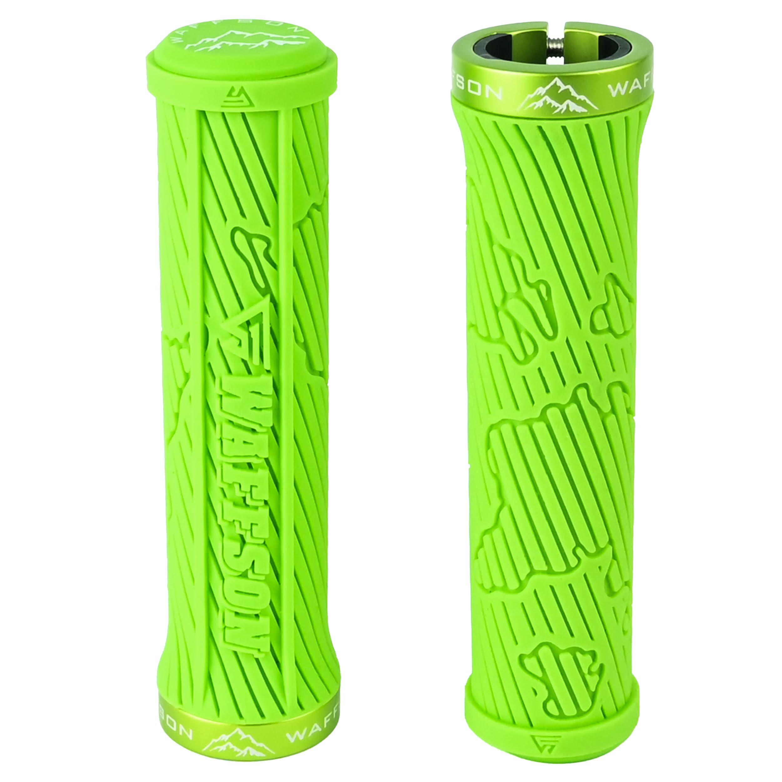 

WFS World Map MTB Grips Single Clamp Ergonomic Mountain Bike Handlebar Grips Comfortable Vibration Damping for and Downhill Green Lock-On – Non-Slip – зелёный
