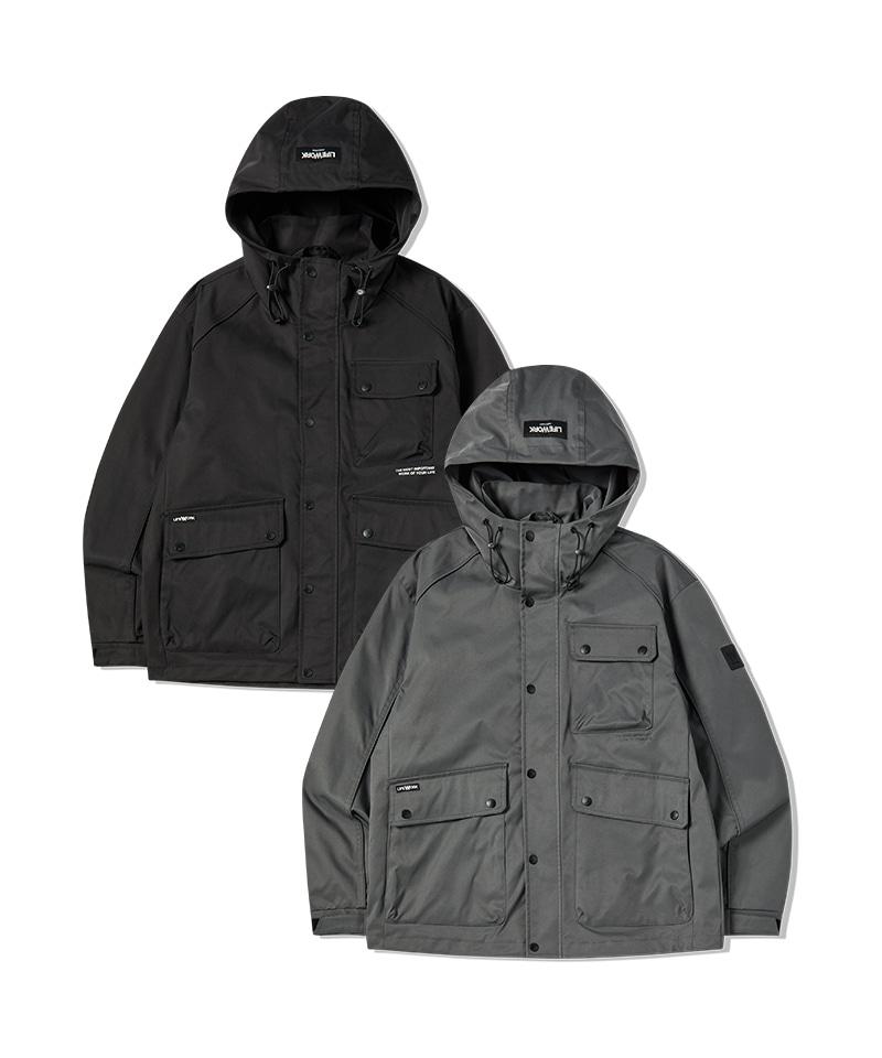 LIFEWORK Tech Utility Curved Hooded Jumper