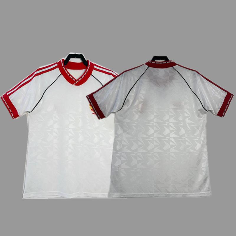 Man L Retro Jersey Football Jersey No. 7 Beckham Cantona C Ronaldo Rooney Giggs Jersey