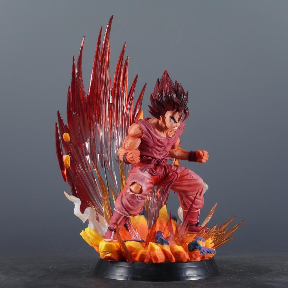 38cm/14.96in Animation Dragon Sphere Figure Kaiouken Goku Action Figures Polyvinyl Chloride Statue Tabletop Ornamen Collector Miniature Playthings
