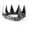 Leather Crown Mask  Fetish Head Black Cosplay Adult Halloween Masquerade Women's Costumes
