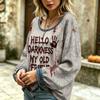 Women's Casual Long Sleeve Neck Top for Everyday Wear