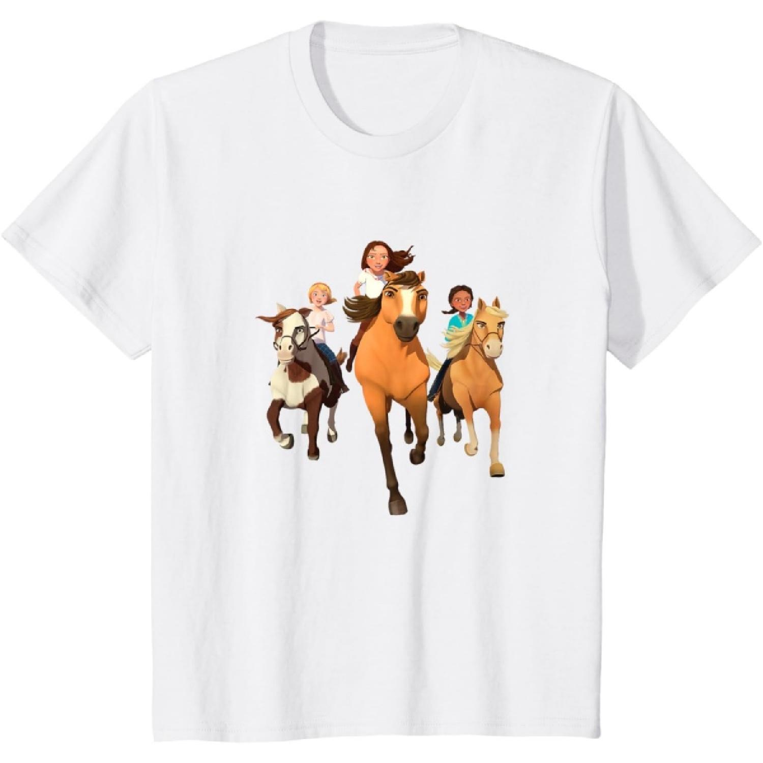 DreamWorks Spirit Riding Free - Horseback Riding Kids T-Shirt S белый