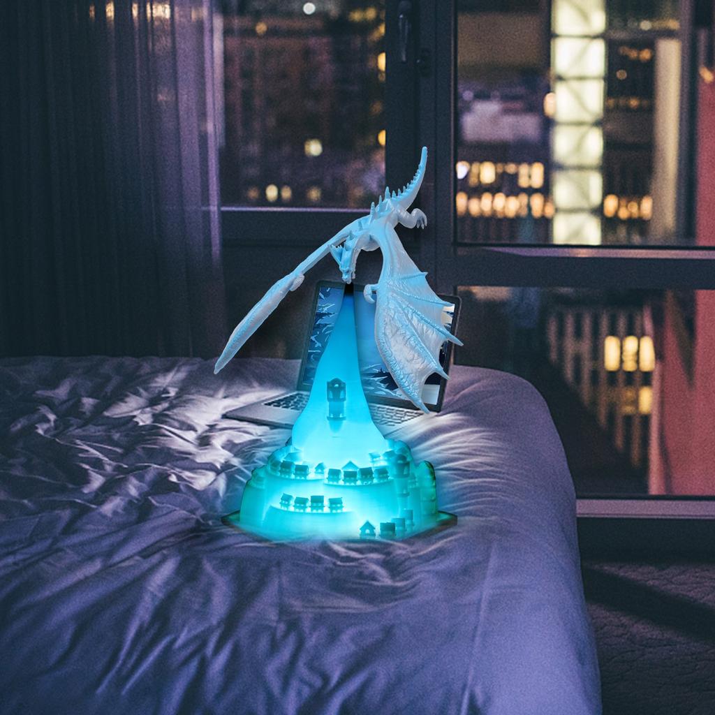 3D Printing Bedroom Creative Decoration Small Night Light LED Charging Small Night Light Holiday Gift