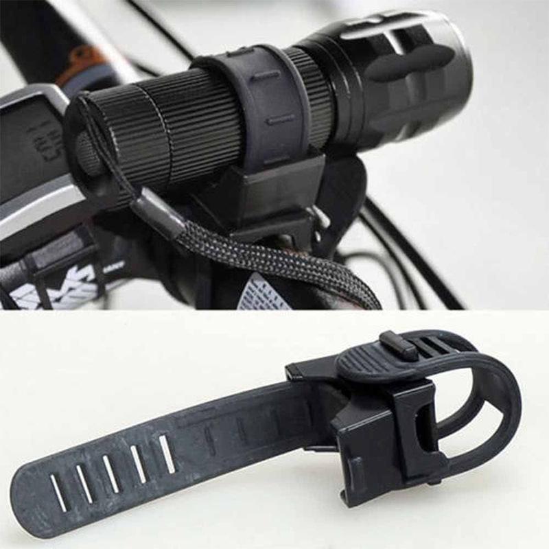 Adjustable Flashlight Holder for Bicycles, Designed for Handlebar Lighting, Perfect for Cycling Additions