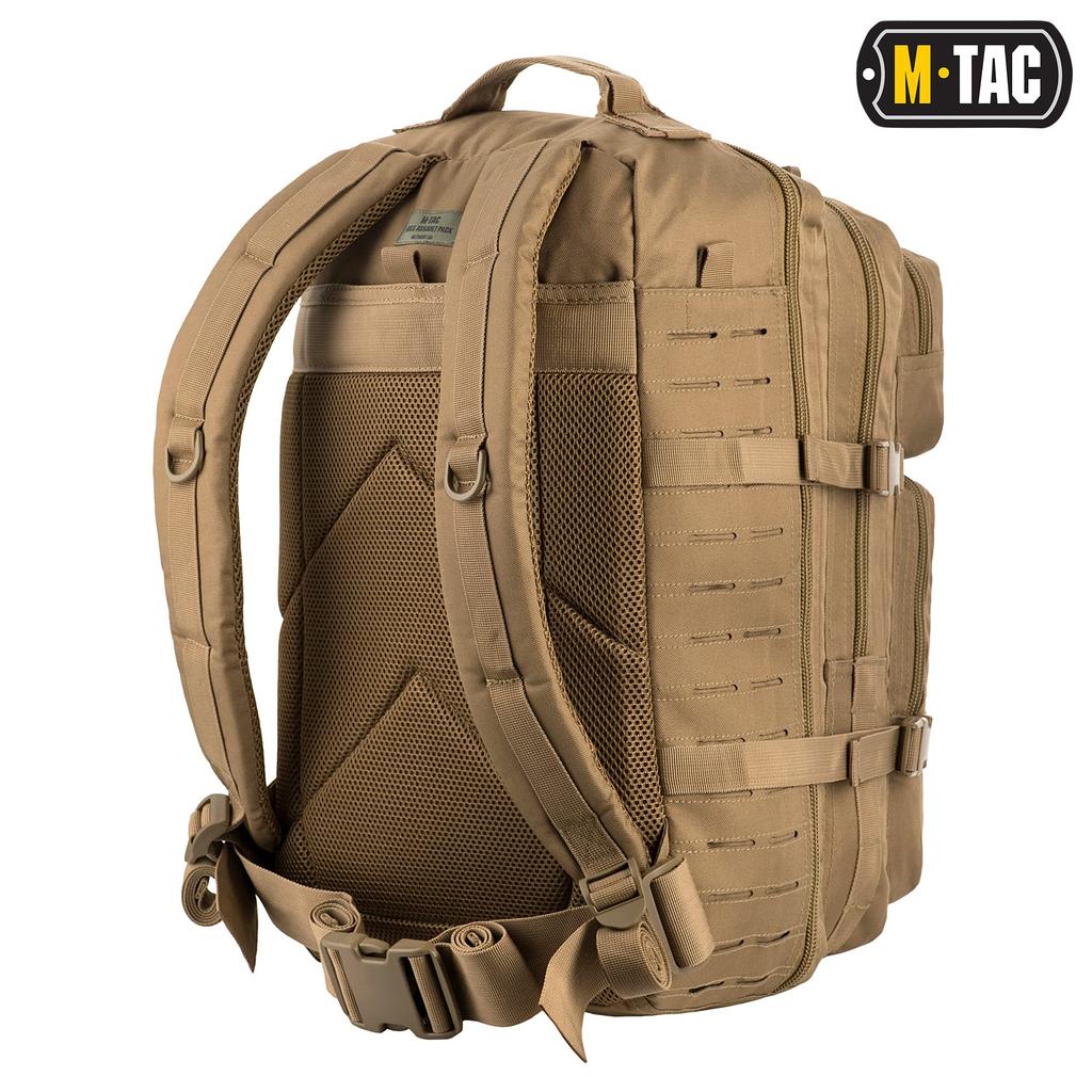 Large Laser Cut 36L Tactical Military MOLLE Lightweight Daypack Army Combat Daypack Backpack M-Tac Backpack, - - Rucksack, Bag, Coyote, 36L,