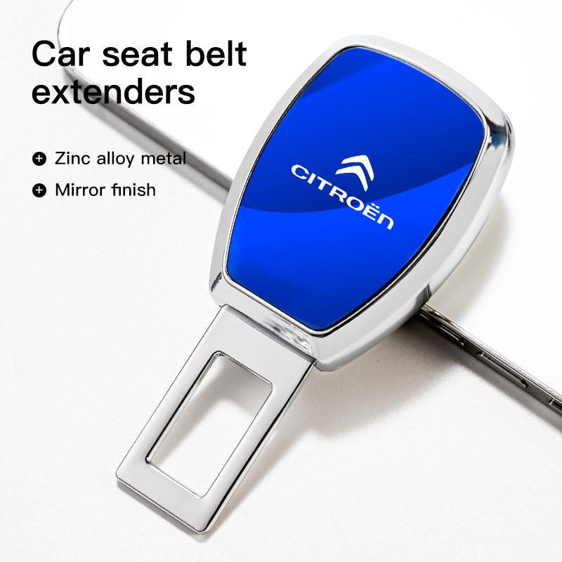 Car Interior Seat belt Clip Metal Extenders Car Accessories For Citroen C5X e-C4 X C4 C3 C5 Berlingo C-Elysee C-Crosser C1 C6 C2