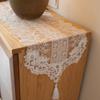 European Table Flag Lace Fabric Dining Table Cloth Coffee Table Flag American White TV Cabinet Long Tablecloth Decorative Towel