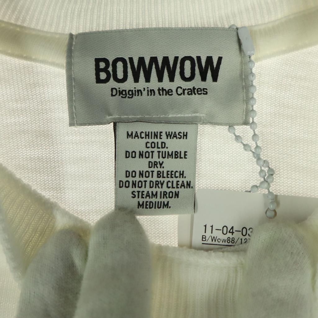 Unused BOWWOW Made In Japan Short Sleeve T-shirt L White Men's Used