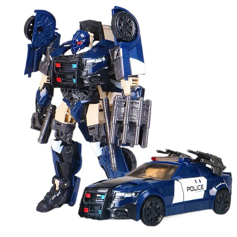 Black Mamba Transformation G1 BMB Barricade TF5 Polic Car Model Voyager Oversize Action Figure Toys Gift Boy NO BOX
