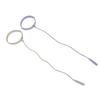 2pcs Eyelash Extension Tweezer Holder Bracelet Silicone Ring Tweezers Protector Wrist Band Strap Purple White